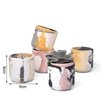 Cilíndrico de cemento maceta molde de la vela de la copa de Silicona molde de la Casa de taza de cera de la decoración de diseño de un molde de silicona