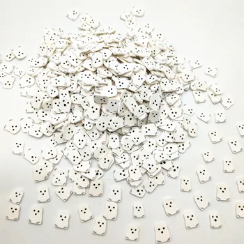 20g/lote de 5 mm Blanco Fantasma de Arcilla de Polímero Rodajas para DIY Artesanía de Plástico Klei Partículas de Barro Arcillas Fantasma de Decoración de Halloween