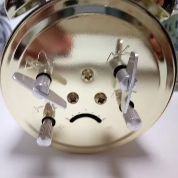 Retro Vintage Fuerte De Doble Campana De Alarma Mecánica Silencio De La Tabla Del Reloj De Tiempo