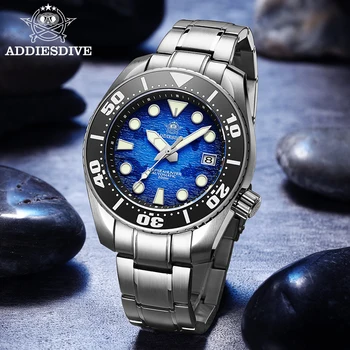Addies la Nueva Moda de los Diver Reloj Mecánico de los Hombres NH35 Reloj Automático Cristal de Zafiro BGW9 Luminosa Resistente al Agua Relojes