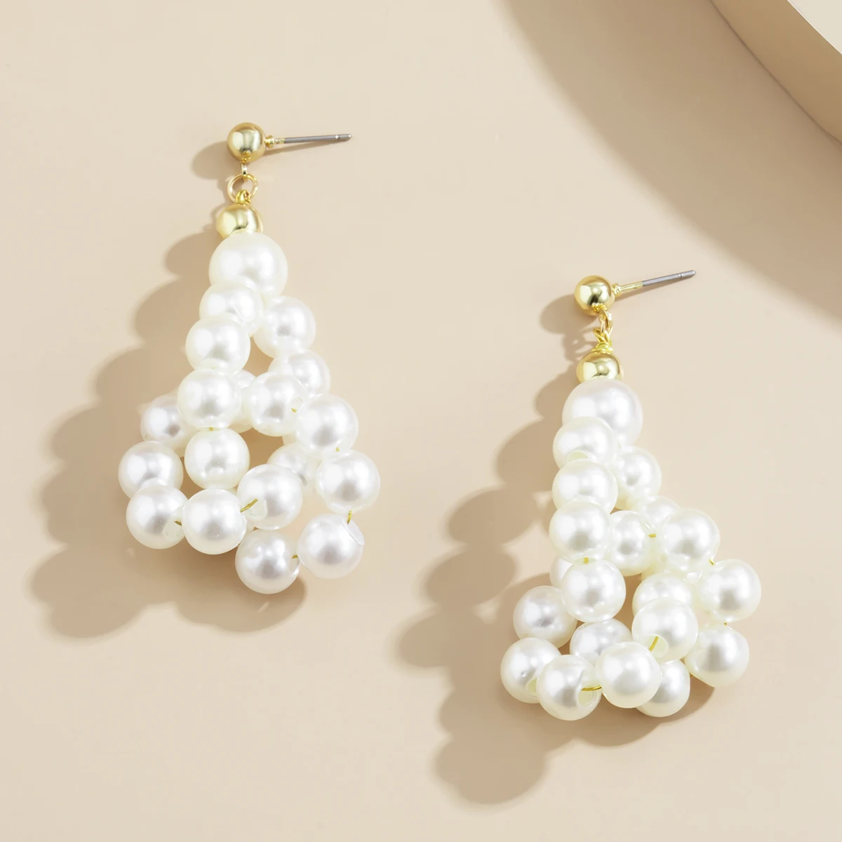 Perlas De Perlas Elegantes Shi Xin Pendientes De Las Mujeres 