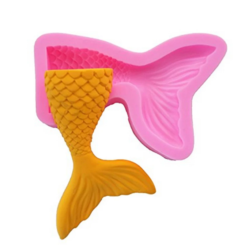 3D Pasta de Azúcar diseño estilo sirena mágico para Fondant Pastel Decoración Molde Molde Único
