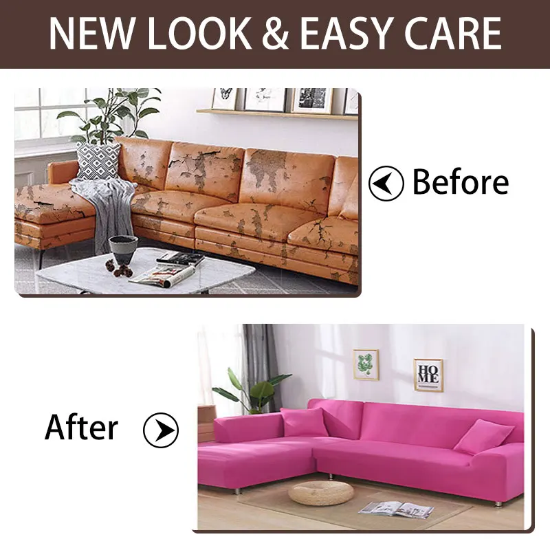 Color sólido sofá cama sin reposabrazos elástico apretado de cubierta de sofá elástico Flexible fundas de sofá para banquetes Hotel #Chocolate 