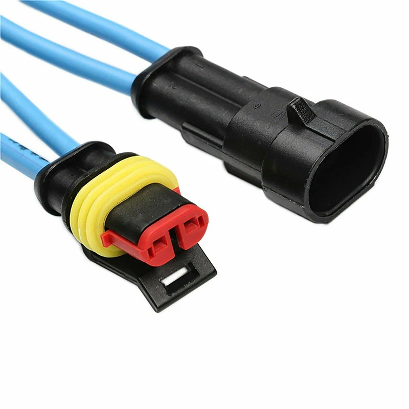 Impermeable Moto Atv Eléctrico Cable Cable Conector 1-6Pin Enchufe de manera Kits