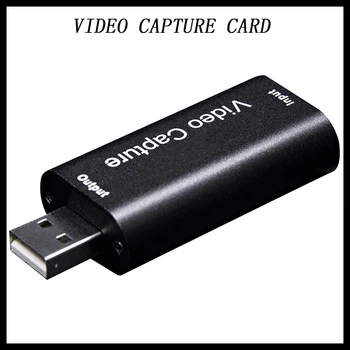Tarjeta de Captura de vídeo USB 2.0 Compatible con HDMI Soporta OBS Grabación en Vivo de la Enseñanza de la Grabación de Médicos Negro de la Tarjeta de Adaptador