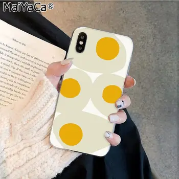 MaiYaCa Lindo amarillo huevo huevo escalfado al Cliente de Alta Calidad de la caja del Teléfono para el iphone SE 2020 11 pro 8 7 66S Plus X XS MAX 5S SE XR