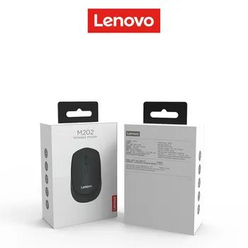 Lenovo Thinklife M202 Wireless Mini Mouse de la Computadora USB de Conexión Inalámbrica de 2.4 GHz Ratones Notebook Desktop1600dpi Silencio Ratón