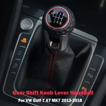 5 6 Velocidad Para VW Volkswagen Golf 7 A7 GTI MK7 GTD 2013-2018 artes de Coches de la palanca de cambios Con el Arranque de la Cubierta de la Manija Caso Collar LHD