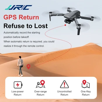 JJRC X19 GPS Drone w/ Motor sin Escobillas 5G WiFi FPV 4K HD de la Cámara Dual de GPS Retorno de Posicionamiento Plegable RC Drone Quadcopter Juguete RTF