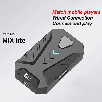 GAMWING MIX-Converter Lite Kit RGB de Mecánicas de Juego G30 Una Mano el Teclado y el G3 Ratón,Apto para Móviles Android