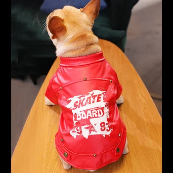 Perro mascota de la Motocicleta Chaqueta Biker Chaqueta de Abrigo de Invierno Impermeable Ropa de Perro para Pequeñas Medianas Grandes Perros Pug, Bulldog Mascotas Ropa