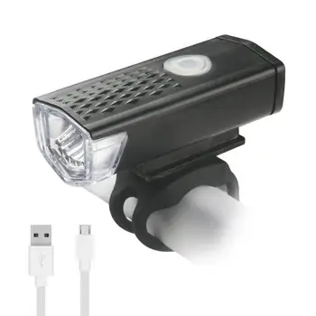 Conjunto de Luz de bicicleta Bicicleta LED de la parte Frontal de la luz trasera Impermeable de Carga USB Ciclismo de Advertencia de Seguridad de la Linterna del Faro de Accesorios de Moto
