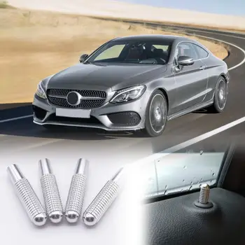 El 85% De Las Ventas Calientes!!! 4Pcs Car Interior de la Cerradura de Puerta Perillas Duradera extraiga los Pasadores de Aluminio de la Perilla de ajuste para el Mercedes-Benz Nuevo Clase C/Nueva dirección de E-Cla