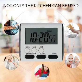 Multifuncional Cocina Temporizador Reloj despertador LCD Digital de la Cocina de la Casa Prácticos Suministros de Cocinar los Alimentos, Herramientas Accesorios de Cocina