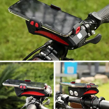 Accesorios de bicicleta Bicicleta Luz Con Alimentación USB Banco Móvil Con soporte para Teléfono Con Altavoz-4000mAh Mtb accesorios de Ciclismo