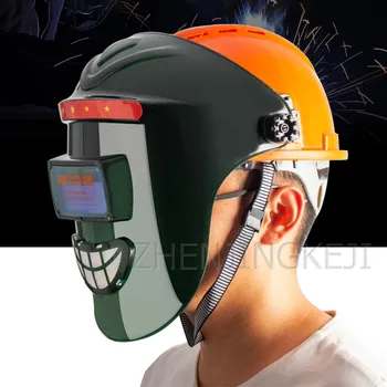 Casco de Regulación Automática de la Soldadura de la Máscara montado en la Cabeza de Cara Completa de Protección Integral de Soldadura de la Tapa de Soldador Equipo de Protección