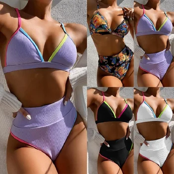Bikinis 2020 Mujer Push Up Sexy Traje de baño Para Con pantalones Cortos Todo el Déguisement de Verano de las Mujeres del Traje de Vestidos de Baños Top de Crochet Bragas