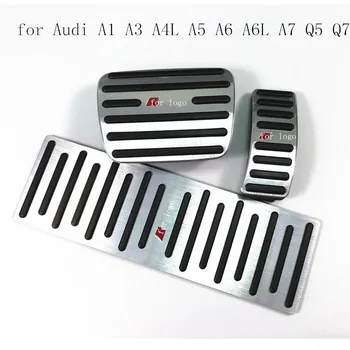 Para Audi A1 A3 A4 A4L A5 A6 A6L A7 A8 Q3 Q5 Q7 Q8 TT Acelerador pedal de freno anti-deslizante