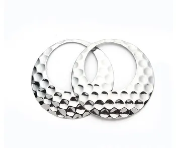 5pcs/lot colgante de Metal de acero inoxidable Plana Perlas de Perlas de Buda Para el BRICOLAJE pulsera de la Joyería gyh5d