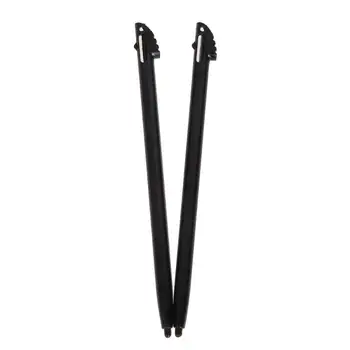 2Pcs de Plástico Negro de la Pantalla Táctil Stylus Pen para Nintendo 3DS N3DS XL LL Juegos de Tocar el Lápiz de Accesorios de Juego Dropship