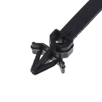 2021 30 Nuevos Pcs 175mm de Nylon Auto Negro Correa del Cable de Empuje de Montaje de abrazaderas para cables Clip de Retención de la Abrazadera