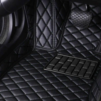 Cuero Artificial de Coche alfombras de Piso Para BMW Serie 2 F22 Coupe-2018 Hecho a medida de Estilo de la Alfombra Alfombras Tapetes para Auto