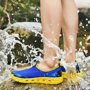 Nuevos Hombres Casual Zapatos de Malla Transpirable Hombres Zapatillas de deporte de Mujer Ligera para el Verano, que Camina del agua de los zapatos de los Hombres de Tenis Feminino Zapatos