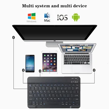 Para Samsung Galaxy Tab S6 Lite P610/P615 caja de la Tableta de Cuero de la PU Caso de la Cubierta + Teclado Bluetooth Inalámbrico + Gratis Stylus