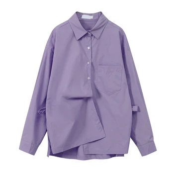 Nbpm 2021 Moda Ropa Mujer camiseta de Manga Larga Blusas Mujer Elegantes Blusas de Oficina 2019 Suelto Femenina Camiseta Túnica Primavera Slim