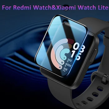 1Pc Protector de Pantalla para Xiaomi Mi Reloj Lite Soft Completo de la Cubierta Protectora de la Película en 3D Borde Curvo de la Película para el Redmi Mi Reloj Lite