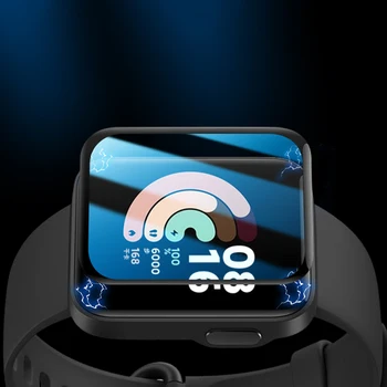 1Pc Protector de Pantalla para Xiaomi Mi Reloj Lite Soft Completo de la Cubierta Protectora de la Película en 3D Borde Curvo de la Película para el Redmi Mi Reloj Lite