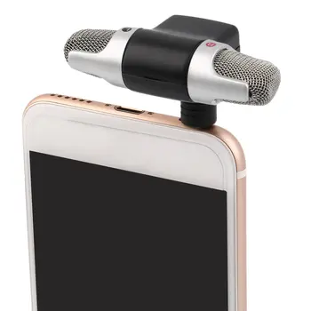 De alto Rendimiento de Jack de 3,5 mm Mini Portátil Micrófono Digital Estéreo Micrófono de la Grabadora de Teléfono Móvil Cantar la Canción Karaoke