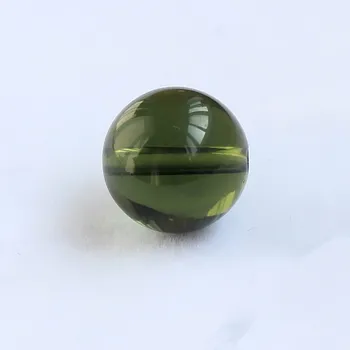 Una pieza suelta perlas Moldavite la hierba verde de la ronda de 5/6/8/10/12/14mm para el BRICOLAJE para la fabricación de joyas FPPJ la naturaleza por mayor de piedras preciosas