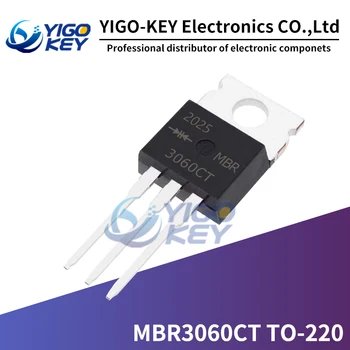 10PCS MBR3060CT A-220 MBR3060 TO220 MBR3060C Transistor 30A 60V Nuevo y Original