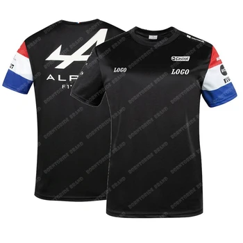 Nueva 2021 Alpine F1 Del Equipo De Deportes De Motor De Un Coche De Carreras Fan De T-Shirt Azul Negro Transpirable Jersey Teamline Camisa De Manga Corta Ropa