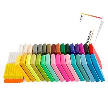 50 Colores de Arcilla de Polímero Suave Colorido Bloque de Hornear Horno de Arcilla de Modelado Kit para el Modelado de Figuras de BRICOLAJE Regalo de Arte Conjunto de Niño Niña con Herramientas