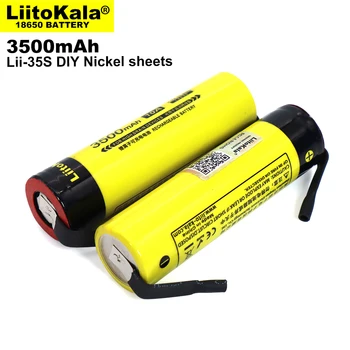 1-12PCS Original Liitokala Lii-35S 3.7 V 3500mah 18650 batería de Litio Recargable de la Batería de Soldadura de Níquel Hoja