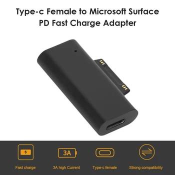 USB Tipo C DP Cable de Carga Adaptador de Tipo-C a Microsoft Carga Rápida Adaptador Para Microsoft Surface PRO 7 6 5 4 3