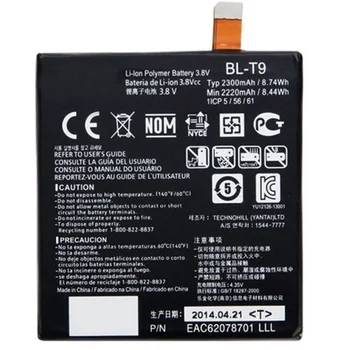 Batería del Teléfono móvil Para LG Nexus 5 BL-T9 E980 G D820 D821 BLT9 Reemplazo de la Batería Con Herramientas