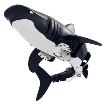 2021 NUEVO Control Remoto de Simulación de Tiburón de Juguete 40m Impermeable Con la Luz de Buceo Crashworthy Otoño Resistente a la Buena Resistencia al Ozono