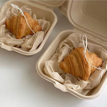Simulado Shofar Pan De La Vela Del Molde De Silicona Creativa Francesa Snack Croissant Diseño De Aromaterapia Fabricación De La Vela Del Molde De La Decoración Del Hogar