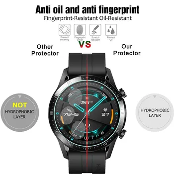 Completa de la Cubierta del Protector de Pantalla Para Huawei Reloj GT 2E GT2 46mm 42mm 2e GT2E de Fibra Suave Smartwatch Blanda Protectora de la Película No Gla