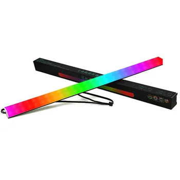COOLMOON de Doble Cara Luminosa de la Luz RGB Barra de 30cm Magnético que cambia de Color LED Luz Dura Bar caja de la Computadora de la Decoración