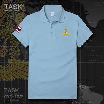 La Fuerza aérea de Tailandia Thai TH THA mens ropa de manga Corta camisa de Polo para hombre casual de verano Comodidad Suelto Tops camisetas de Deporte de moda