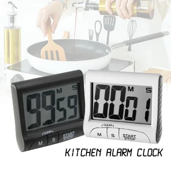 Pantalla LCD Digital Temporizador Portátil Multifuncional del reloj de Cocina Con Alarma Reloj y la cuenta Regresiva de la Memoria la Función de Temporizador de Cocción