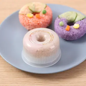 Reutilizables Donut Forma de Sushi Molde DIY Fácil Bola de Arroz de Prensa de Molde Bento Haciendo Kit de Accesorios de Cocina Niños Almuerzo a la Fabricación de Herramientas