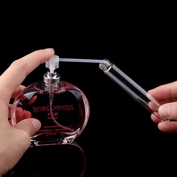 3ml 5ml 10ml Claro Mini Viaje Perfume de la Botella de Cristal Vacía Cosmética de la Botella de Spray de Prueba de la Muestra de Tubo de Vidrio Delgado Viales