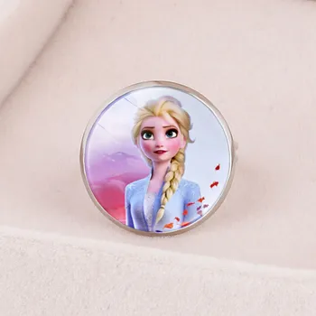 Disney Princesa de dibujos animados de la Serie de Congelados Elsa Anna Princesa de los Niños Anillo de juguete Blanco de la Nieve Tesoro de la Cenicienta de la Mano de la Decoración