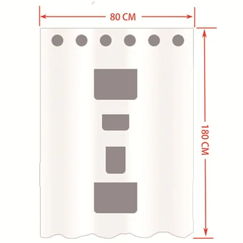 Personalizada de Almacenamiento de Baño Cortina de Ducha Impermeable Transparente de la Cortina de Ducha 80X180CM 4 de Bolsillo de PVC Cortina de Ducha