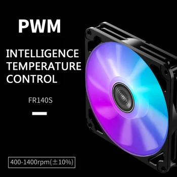 FR140S 14cm Caso de Equipo de Refrigeración Ventilador de ARGB PWM Magnífico Chasis Radiador de Gráficos de Video Tarjeta de Enfriador de Agua del Radiador